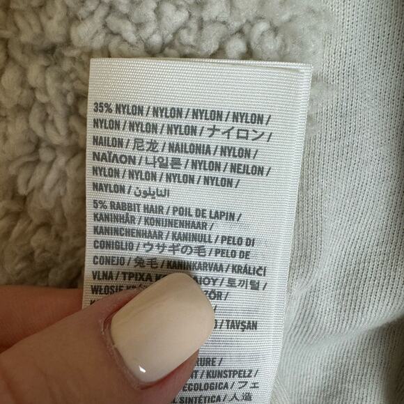 Abercrombie Sherpa Lined Jacket Womens Cozy Indie Sleaze Moose Y2K 90s Retro - Picture 11 of 13